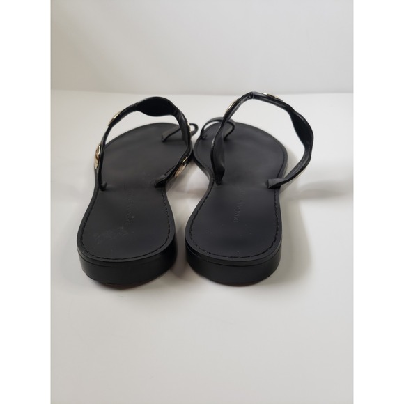 Banana Republic Womens Size 7 Shoes Toe Loop Sandals Greek Roman Gold Metal - Picture 4 of 5